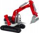 LeanToys Koparka Gąsienicowa Biało-Czerwona Metalowa Łyżka 1