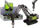 LeanToys Dźwig Gąsienicowy Żuraw Metalowy Hak 1:55Czarno-Zielony 4