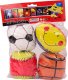 LeanToys Miękkie Piłki Sportowe Koszykówka Rugby Piłka Nożna Baseball Zestaw 4ele. 2