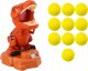 LeanToys Gra Strzelanie Do Dinozaura Zręcznościowa Kulki Pistolet Zestaw 3