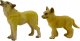 Figurka LeanToys Figurki Dorosły Wilk 9 cm oraz Młody Wilk 6,5 cm 1