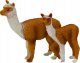 Figurka LeanToys Figurka Dorosła Lama 8 cm z młodą Lamą 6 cm Zwierzęta Świata 1