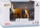 Figurka LeanToys Figurka Dorosła Lama 8 cm z młodą Lamą 6 cm Zwierzęta Świata 2