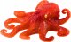 Figurka LeanToys Figurka Gumowa Ośmiornica Pomarańczowa Sea World 1