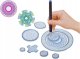 LeanToys Zestaw Geometryczny Spirograf Kółka Pisaki Modelina 28 El 1
