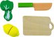 LeanToys Zestaw Warzyw i Owoców Do Krojenia W Wiaderku Deska Nóż Drewniane 3