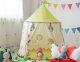 LeanToys Namiot Indiański Tipi Dla Dzieci Beżowy 125 Cm 2