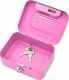 LeanToys Skarbonka Schowek Zamykana Dwa Kluczyki Metalowa Różowa 2