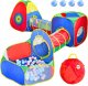 LeanToys Duży Plac Zabaw Namiot Dla Dzieci Tunele Basen Na Kulki Tracza Kolorowy 2