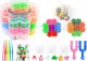 LeanToys Zestaw Gumek Do Tworzenia Bransoletek DIY 4500 El 1