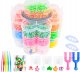 LeanToys Zestaw Gumek Do Tworzenia Bransoletek DIY 4500 El 2