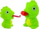 Figurka LeanToys Dinozaur Gumowy Z Wysuwanym Językiem Zielony 8CM 1