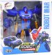 LeanToys Robot Auto 2w1 Transformacja Akcesoria Broń Niebieski 3