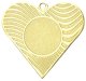 Victoria Sport Medal złoty serce z miejscem na emblemat 1
