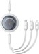 Kabel USB Baseus USB-A - USB-C + microUSB + Lightning 1.1 m Biały (P10368700211-02) 1