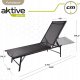 Aktive -HAMMOCK 6 składana leżanka czarna 3