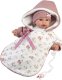 Llorens Llorens 16350 Lalka bobas 36 cm w różowym śpiworku 1