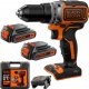 Wiertarko-wkrętarka Black&Decker BL186K1B2 18 V 2 x akumulator 2 Ah 1