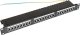 TKH Panel kat.6 19 cali 1U, 24xRJ45 FTP czarny z półką CCAS-PA6-24STP-O-2 1