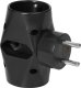 Orno Rozgałęźnik 2x2P+Z, 1x2P/II, czarny OR-AE-13221/B 5