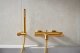 Bateria wannowa KFA BATERIA MOZA WANNOWA ŚCIENNA, POZIOMA, BRUSHED GOLD Z KOMPLETEM NATRYSKOWYM PUNKTOWYM PREMIUM 3