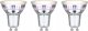 Paulmann Źródło światła LED 3x GU10 ECO LINE 2.5W 450lm 3000K 230V srebrny / szkło 1