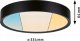 Lampa sufitowa Paulmann Lampa sufitowa TEGA LED 22.5W 1200lm 3000/4000/6500K IP44 230V czarny matowy / tworzywo sztuczne 3
