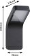 Kinkiet Paulmann Oprawa elewacyjna KULMA LED 7.5W 520lm 500mm 3000K IP44 odporna na wodę morską 230V antracyt aluminium 3
