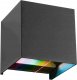 Kinkiet Paulmann Oprawa elewacyjna CYBO LED SH Zigbee RGBW+ 2x2.5W 2000K-6500K 2x150lm IP44 100x100mm 230V antracyt / aluminium 1