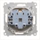 Kontakt-Simon Gniazdo Schuko Kontakt-Simon 55 TGSZ1BCZ.01/144 do wersji IP44 z przesłonami z uszczelką ramki moduł 16 A, 250V~, szybkozłącza szampański mat 2