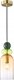 Lampa wisząca Italux Italux Manso PND-37462C-MC-GD lampa wisząca zwis 1x40W E14 multikolor/złota 1