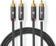 Kabel Nedis RCA (Cinch) x2 - RCA (Cinch) x2 5m czarny (CATB24200GY50) 1