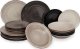 MPLCo Ceramiczny serwis obiadowy  18 el Dark AZUR 1