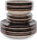 MPLCo Ceramiczny serwis obiadowy  18 el Dark AZUR 1