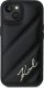 Karl Lagerfeld Karl Lagerfeld KLHCP13MPQDSMGK iPhone 13 6.1" czarny/black hardcase Diagonal Quilted Script 3