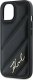Karl Lagerfeld Karl Lagerfeld KLHCP13MPQDSMGK iPhone 13 6.1" czarny/black hardcase Diagonal Quilted Script 6