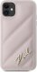 Karl Lagerfeld Karl Lagerfeld KLHCN61PQDSMGP iPhone 11 / Xr 6.1" różowy/pink hardcase Diagonal Quilted Script 3
