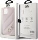 Karl Lagerfeld Karl Lagerfeld KLHCN61PQDSMGP iPhone 11 / Xr 6.1" różowy/pink hardcase Diagonal Quilted Script 8