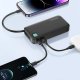 Powerbank Usams USAMS Powerbank ze zwijanym kablem Retractable Lightning 10000 mAh PD 20W Fast Charge XY Series czarny/black 10KCD22501 (US-CD225) 14