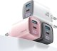 Ładowarka Usams USAMS Ład. siec. CC229 30W GaN USB-C/USB-A Fast Charging XC Series czarny/black CC229TC01 1