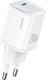 Ładowarka Usams USAMS Ład. siec. CC248 20W GaN USB-C Fast Charging HC Series biały/white CC248TC02 1
