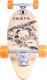 Deskorolka Worker Deskorolka Longboard Skully 36" czarno-pomarańczowa (11139) 2