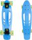 Deskorolka Worker Deskorolka fiszka penny board Bony 22" ze świecącymi kółkami Kolor Niebieski (11756-1) 1