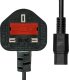 Kabel zasilający ProXtend Power Cord UK to C15 1M Black 1