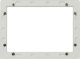 Terminal sieciowy Allnet ALLNET Touch Display Tablet 10 Zoll zbh. Blende für Einbaurahmen, weiß schmal 1