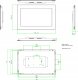 Allnet ALLNET Touch Display Tablet 21 Zoll zbh. Einbaurahmen Unterputzrahmen (nicht für Blenden) 2