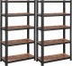 Songmics Regał, 30 X 75 X 150 Cm, 650 Kg Nośność (130 Kg Na Półkę), Przemysłowy, Regulowane Półki Do Przechowywania, Do Salonu, Kuchni, G 13