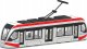 Bburago BBU 19cm Tramwaj red/yellow BW PB 32105 1