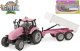 Hipo Traktor z przyczepą św/dźw metal róż 510241 79417 11