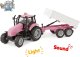 Hipo Traktor z przyczepą św/dźw metal róż 510241 79417 8